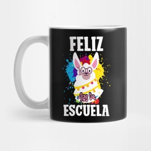 Llama Feliz 100 Dias De Escuela - 100 Days of School Spanish Mug